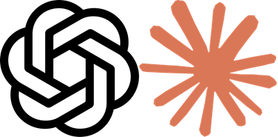 [ChatGPT and Claude logos]