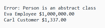 [You cannot instantiate abstract an class]