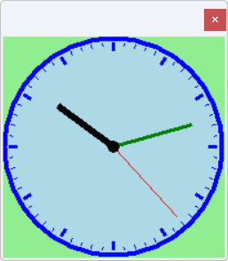[An analog clock drawn in tkinter and Python]