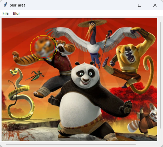 [If you set DEBUG to True, the program draws the selected area in red and the extended area in yellow]