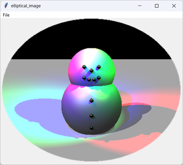[This program uses Python to make elliptical images]