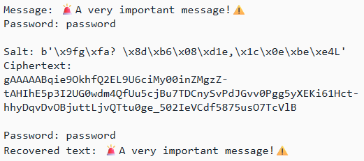 [Encrypting and decrypting a message in Python]