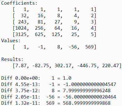 [Solving a system of equations with Gaussian elimination in Python]