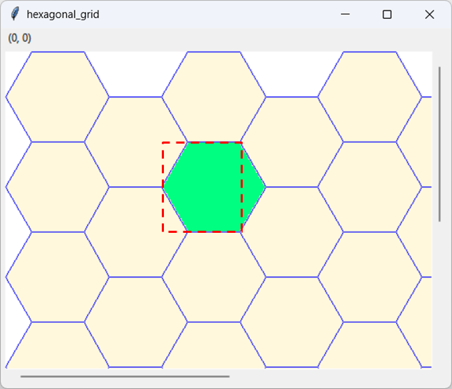 [Finding the hexagon at a point]