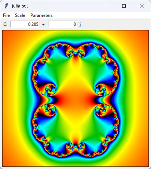 The Julia set fractal