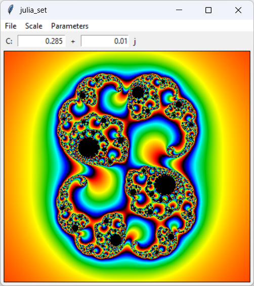 The Julia set fractal