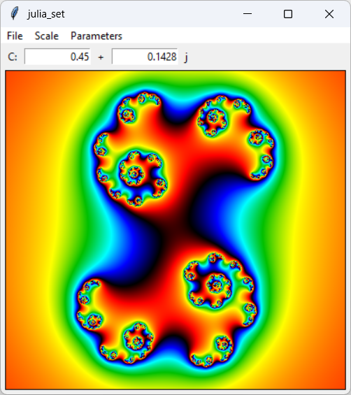 The Julia set fractal