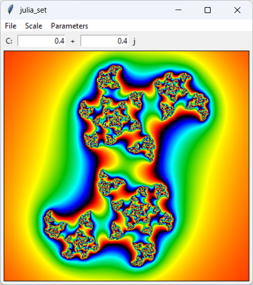 The Julia set fractal
