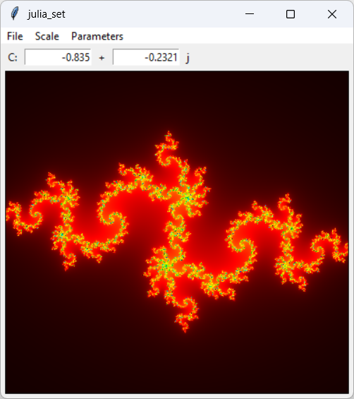 The Julia set fractal