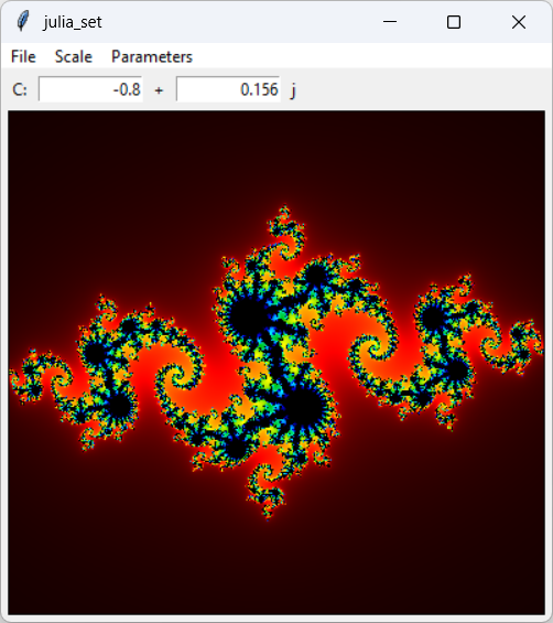 The Julia set fractal