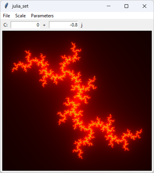 The Julia set fractal