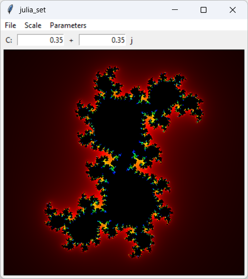 The Julia set fractal