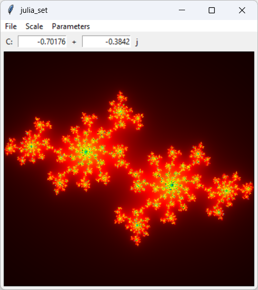 The Julia set fractal