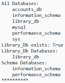 [Getting database information from MariaDB in Python]