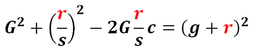 [Calculating circle sizes and positions, equation 3]