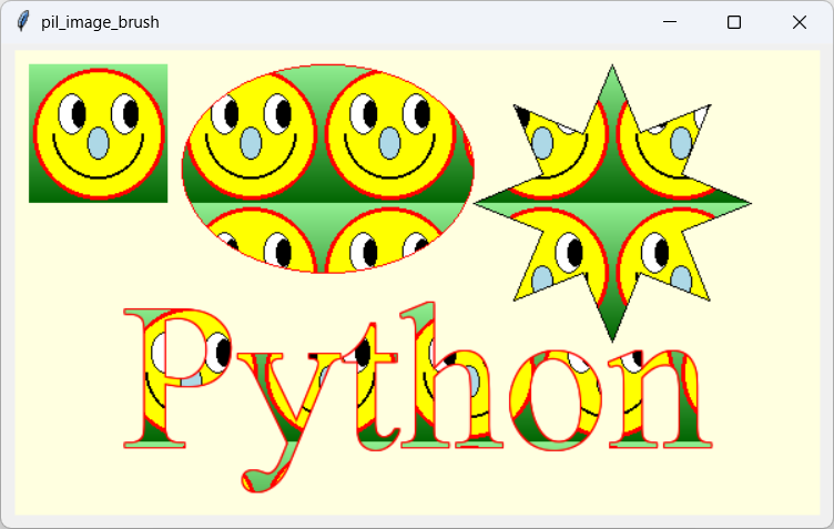 [Shapes filled with an image brush using PIL and Python]
