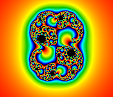 A escape time polynomial fractal