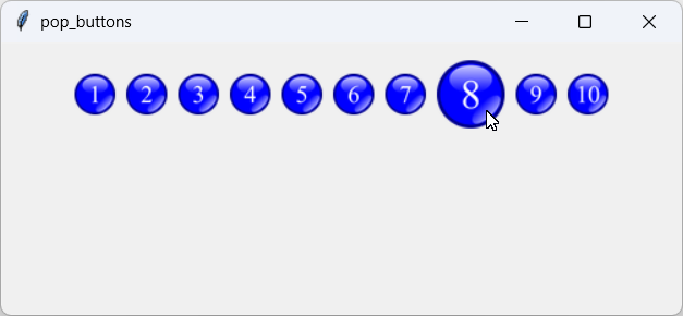 [These buttons grow and shrink as the mouse moves over them]