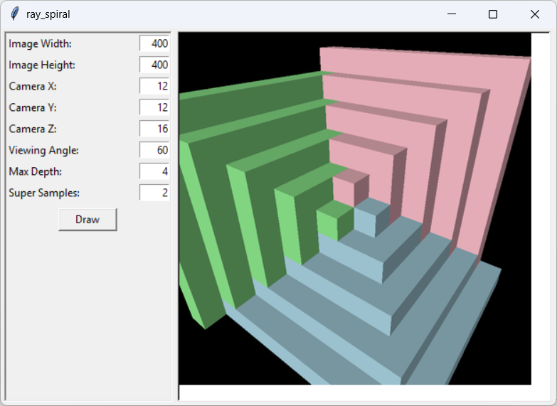 [This three-dimensional spiral is just three properly aligned pyramids]