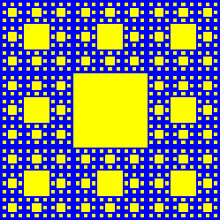 [A depth 3 Sierpinski carpet fractal]