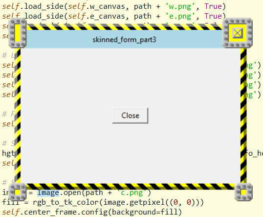 [A skinned form built in Python]