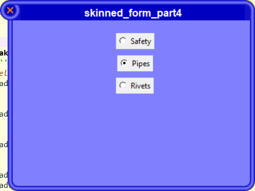 [The Pipes skin being used by a Python program]