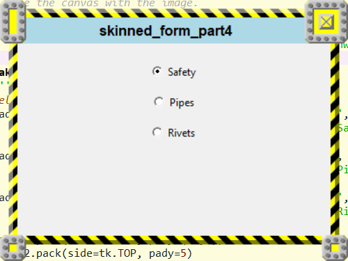 [A skinned form built in Python]