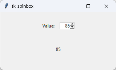 [A Python program validating spinbox values with tkinter]